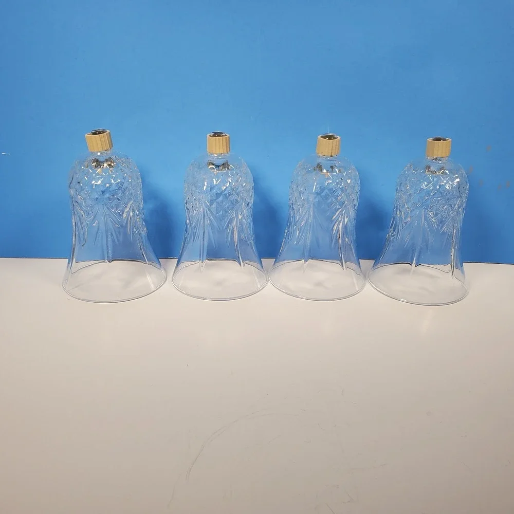 Vintage Glass Votive Cups Windsor Patt Peg Candle Home Interior N/Grippers QTY 4
